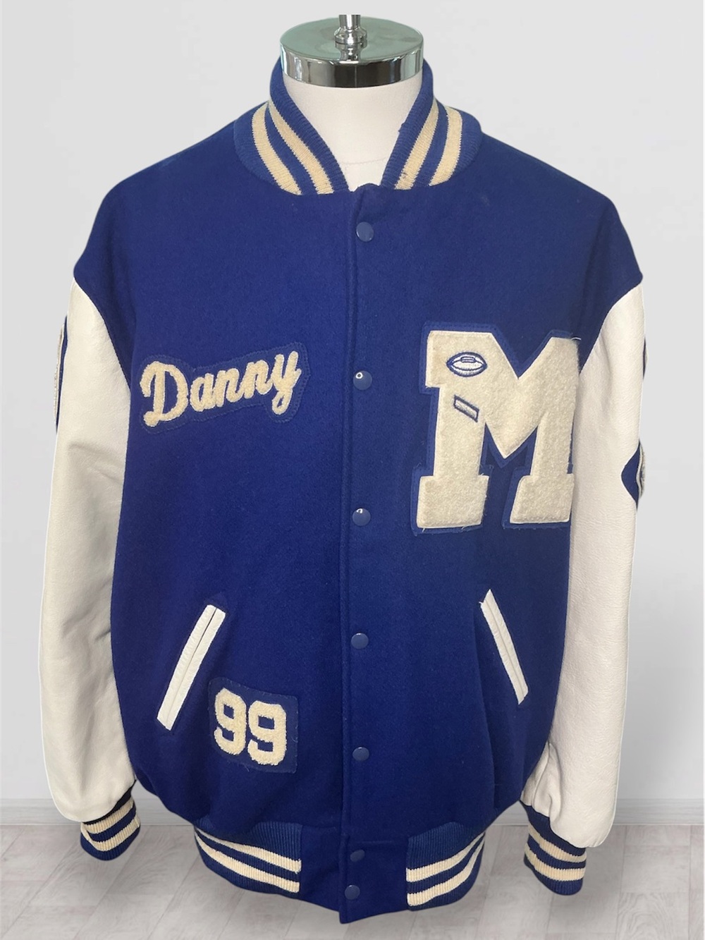 Vintage 90’0 Skookum McNary Letterman 48 Wool Varsity Leather Sleeves Jacket